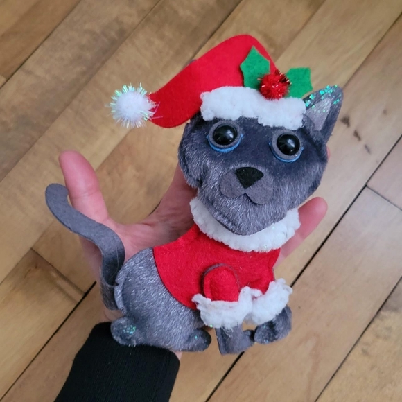 Christmas Cat Ugly Sweater Pin - Picture 1 of 5